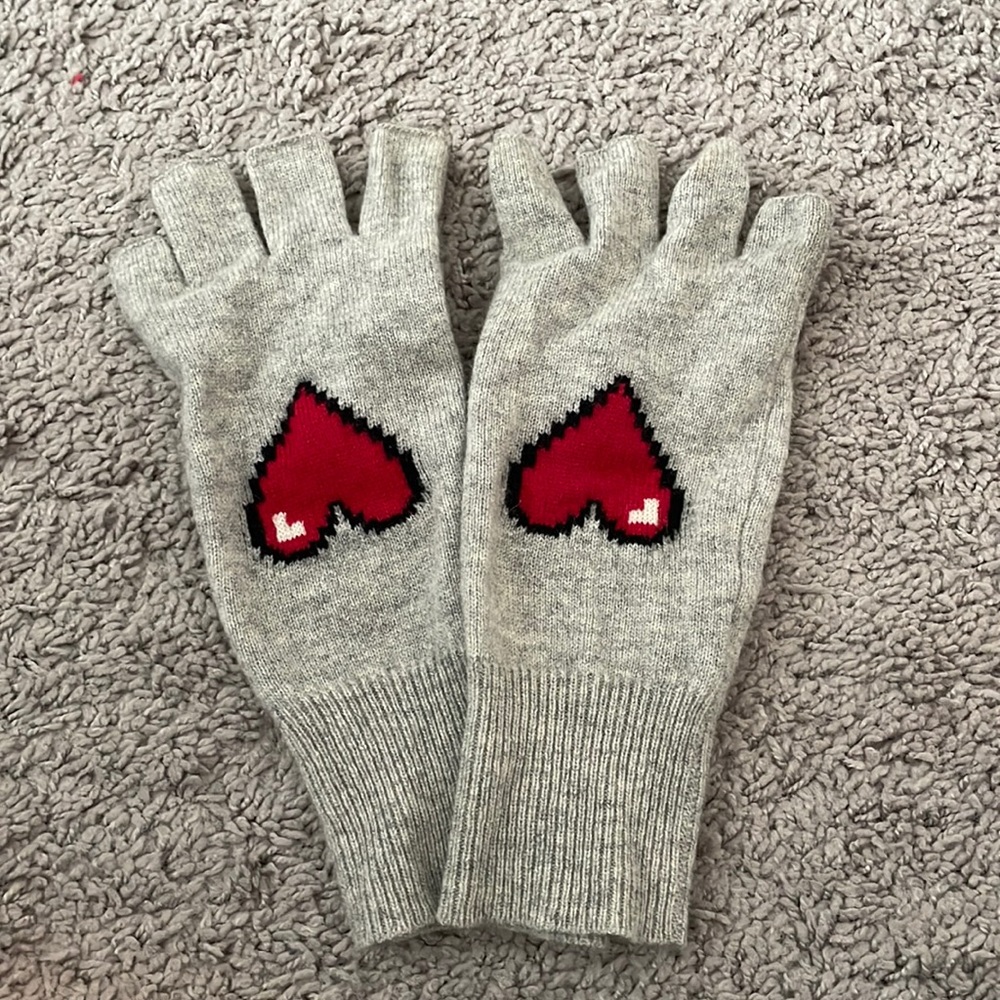 Autumn cashmere fingerless gloves